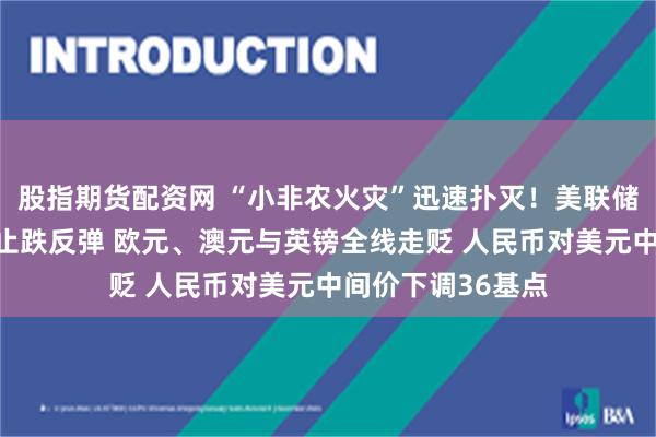 股指期货配资网 “小非农火灾”迅速扑灭！美联储官员救火促美元止跌反弹 欧元、澳元与英镑全线走贬 人民币对美元中间价下调36基点