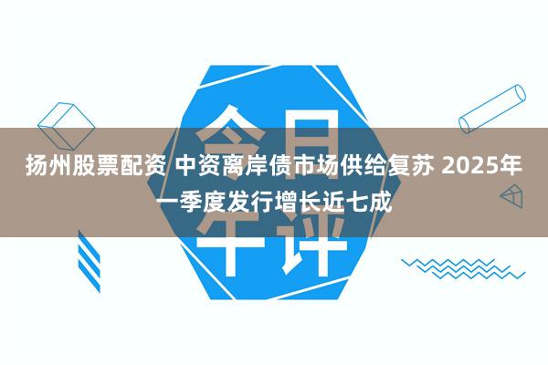 扬州股票配资 中资离岸债市场供给复苏 2025年一季度发行增长近七成