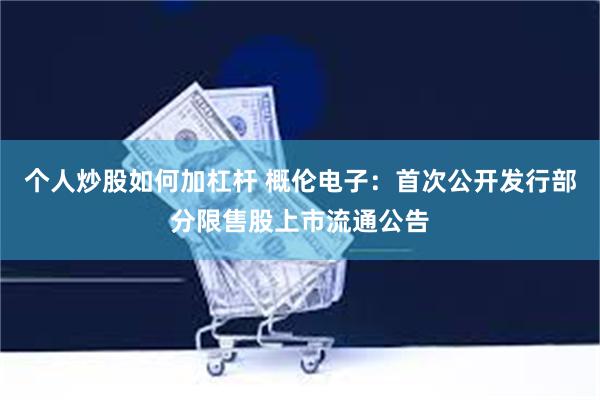 个人炒股如何加杠杆 概伦电子：首次公开发行部分限售股上市流通公告