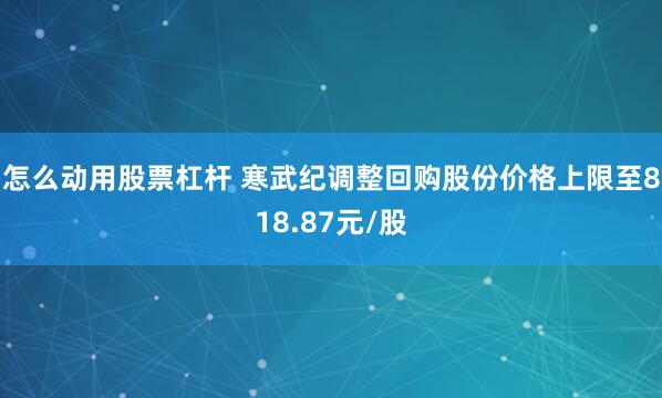 怎么动用股票杠杆 寒武纪调整回购股份价格上限至818.87元/股