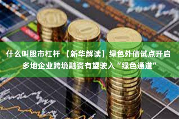 什么叫股市杠杆 【新华解读】绿色外债试点开启 多地企业跨境融资有望驶入“绿色通道”